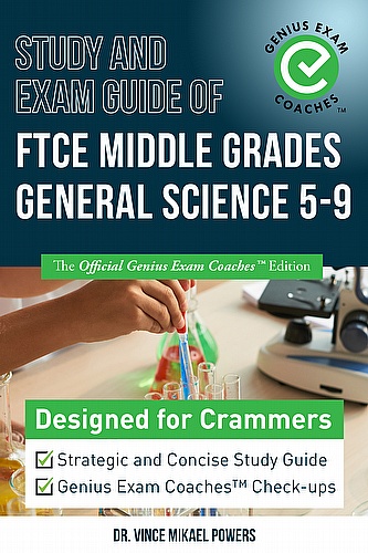 Study and Exam Guide of FTCE Middle Grades General Science 5-9 ebook cover