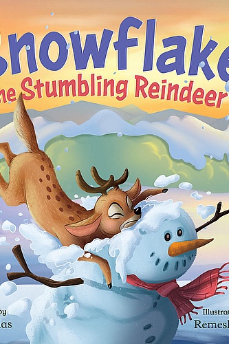 Snowflake The Stumbling Reindeer  ebook cover